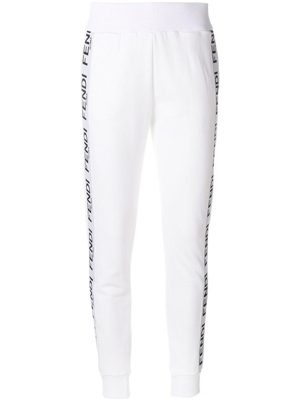 fendi white track pants