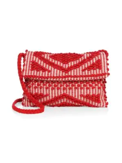 Shop Antonello Tedde Suni Rombi Crossbody Bag In Red