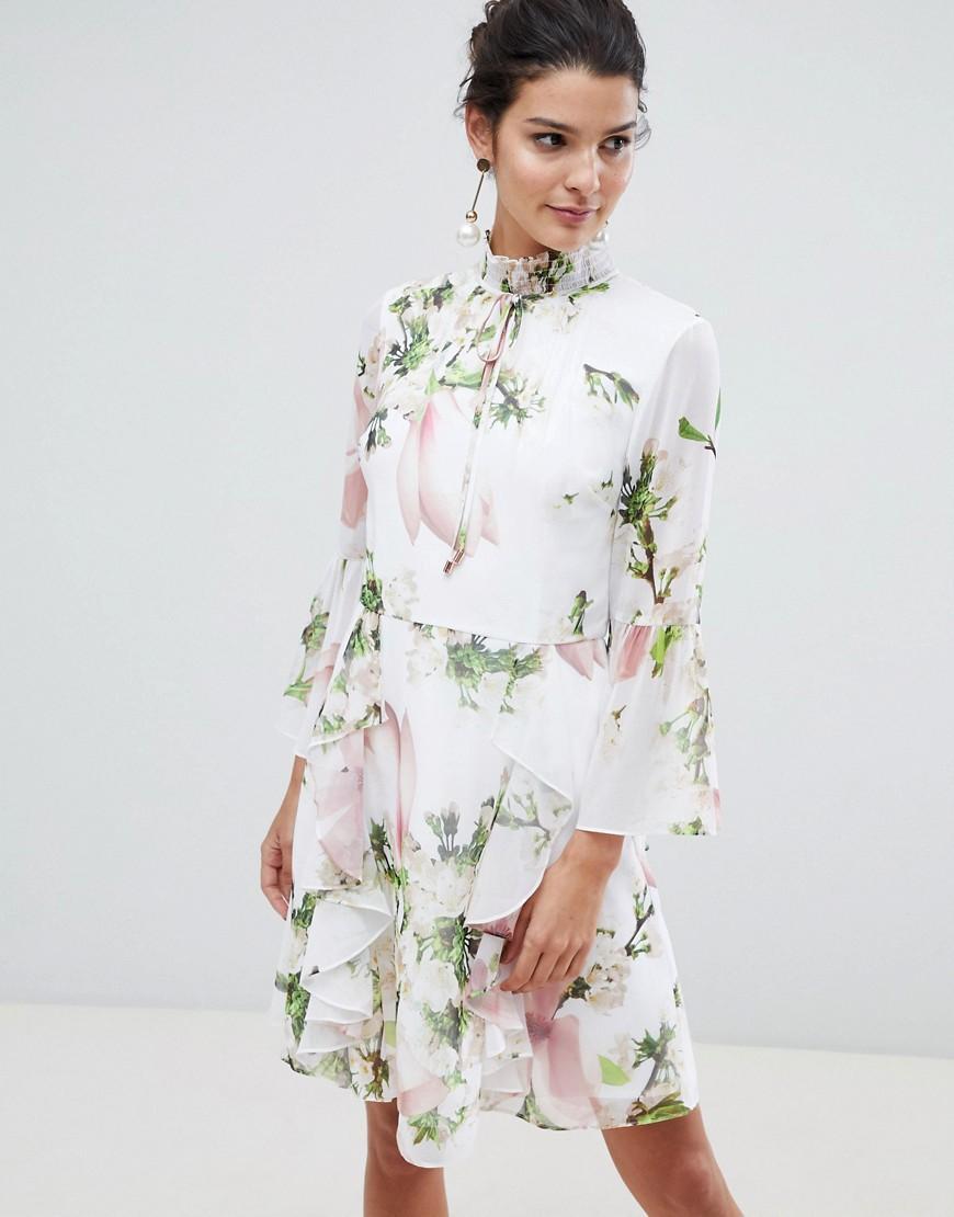 ted baker ruffle dress
