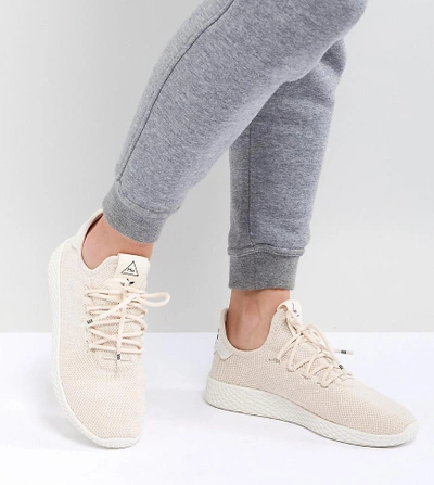 Shop Adidas Originals Pharrell Williams Tennis Hu Sneakers In Beige - Beige