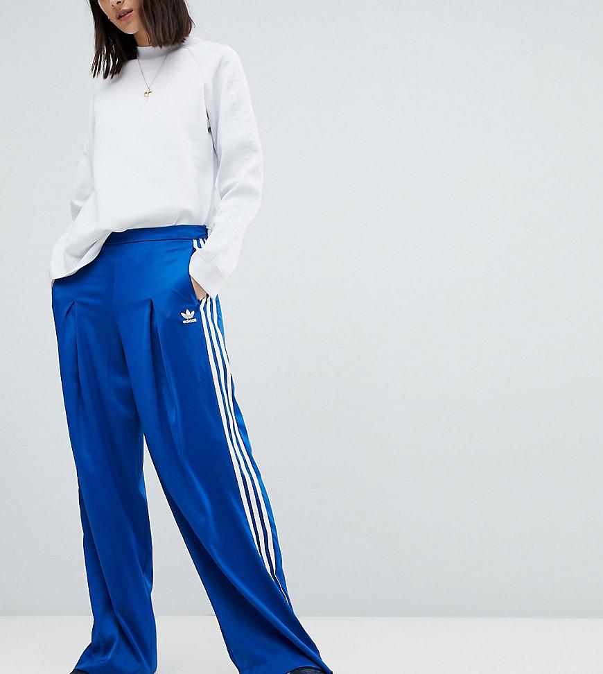 Adidas Originals Fashion League Wide Leg Track Pants In Bright Blue - Blue  | ModeSens
