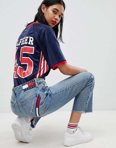 Shop Tommy Jeans 90s Capsule 5.0 Mom Jeans - Blue