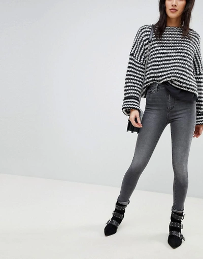 Shop Vero Moda Skinny Jeans-gray