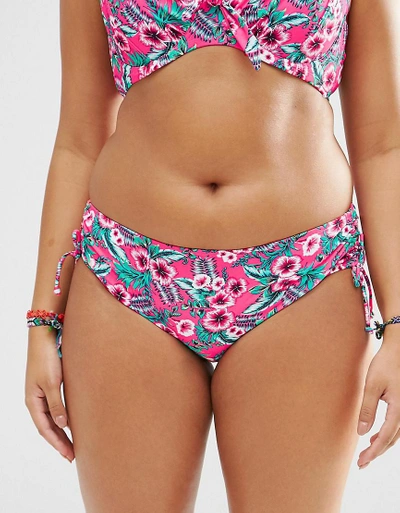 Shop Marie Meili Gwendolen Plus Size Bikini Bottoms - Pink