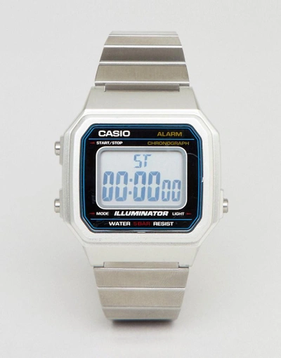 Shop Casio B650wc Digital Bracelet Watch In Silver - Silver