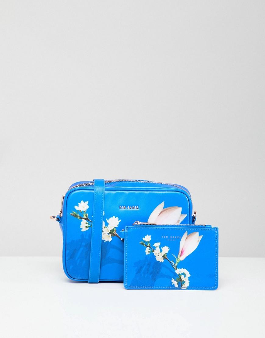 ted baker blue floral bag