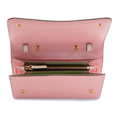 Shop Marc Jacobs Black And Pink Chain Wallet Bag In 978 Blk/pin