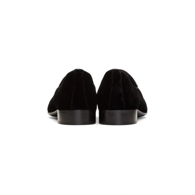 Shop Giuseppe Zanotti Black Suit Cut 15 Loafers
