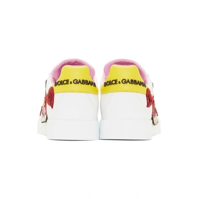 Shop Dolce & Gabbana Dolce And Gabbana White Amore Energy Sneakers In 8b907 White