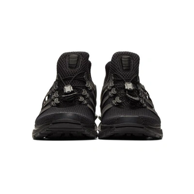 Shop Nike Black Shox Gravity Sneakers In Black/black
