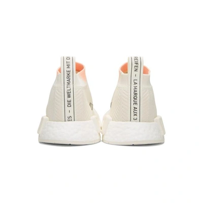 Shop Adidas Originals Off-white Nmd Cs1 Pk Sneakers In Cloud White