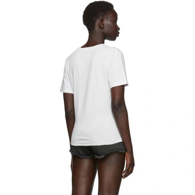 Shop Saint Laurent Off-white  University T-shirt In 9731 Natura