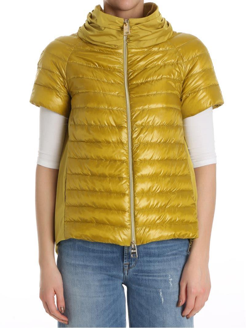 short sleeve padded jacket