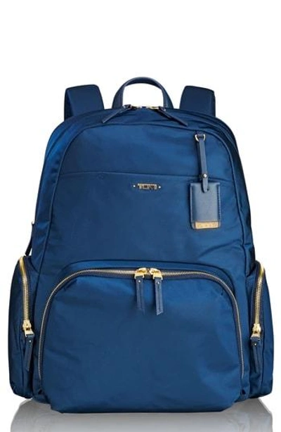 Shop Tumi Calais Nylon 15-inch Computer Commuter Backpack - Blue In Ocean Blue