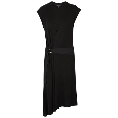 Shop Rag & Bone Ophelia Asymmetric Knitted Dress In Black