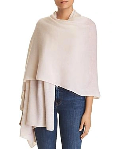 Shop C By Bloomingdale's Cashmere Travel Wrap - 100% Exclusive In Petal Pink