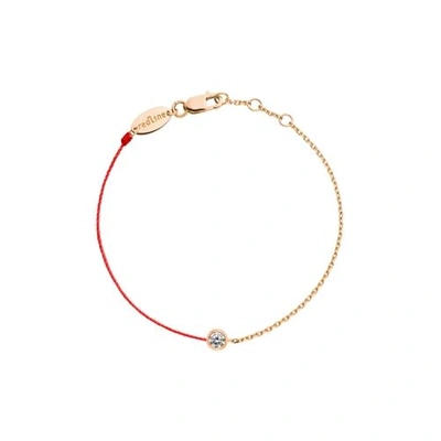 Shop Redline 18ct Thread And Chain Bracelet In Rose Gold