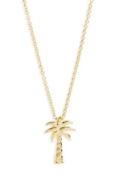 Shop Roberto Coin Palm Tree Necklace In Yellow Gold