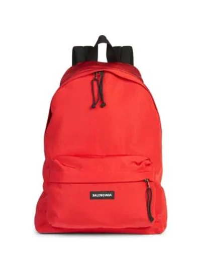 Shop Balenciaga Explorer Backpack In Rouge Vif