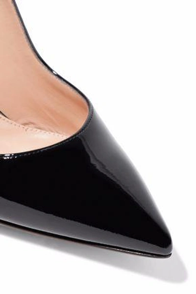 Gianvito Rossi Ellipsis Patent-leather Pumps In Black