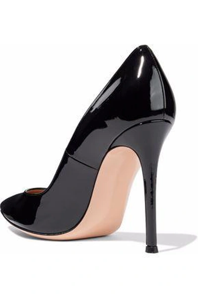 Gianvito Rossi Ellipsis Patent-leather Pumps In Black