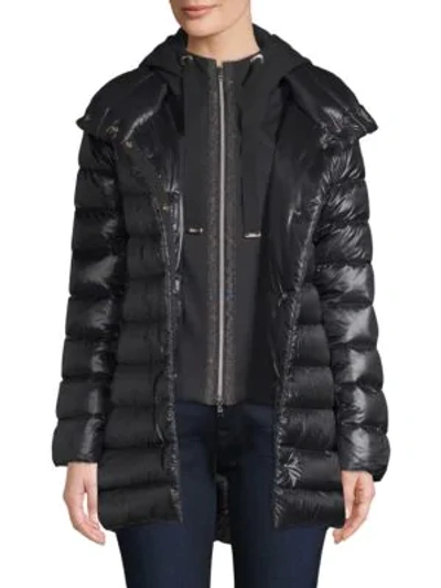 Shop Herno Yoga Quilted Parka In Charcoal