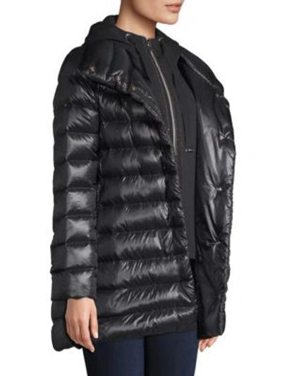 Shop Herno Yoga Quilted Parka In Charcoal