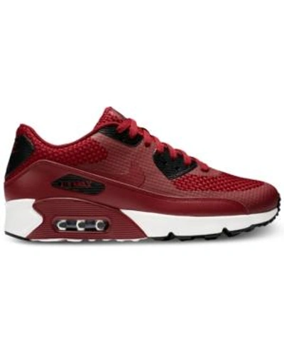 Shop Nike Men's Air Max 90 Ultra 2.0 Se Casual Sneakers From Finish Line In Team Red/team Red-black-s