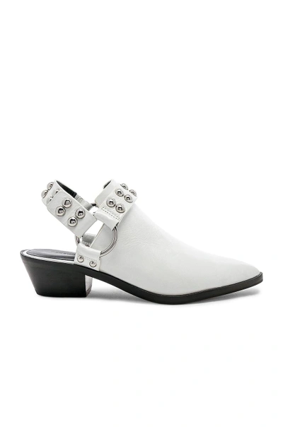 Shop Rebecca Minkoff Korlyn Bootie In White Shiny Leather