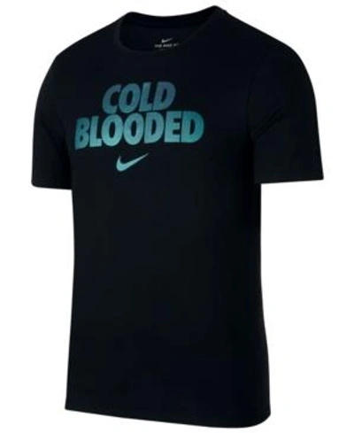 Shop Nike Men's Dry Logo T-shirt In Black
