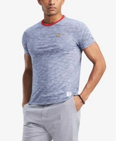 Shop Tommy Hilfiger Men's Heathered T-shirt, Created For Macy's In Lake Blue