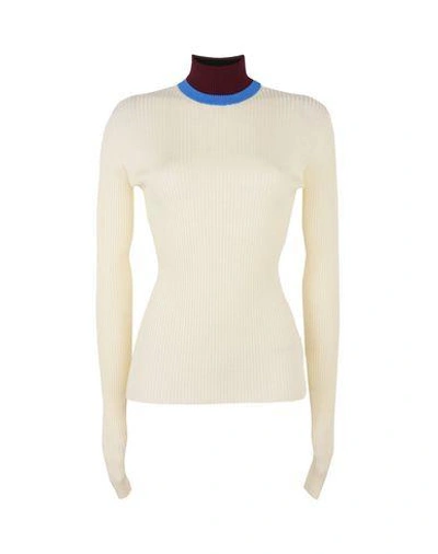 Shop Calvin Klein 205w39nyc Turtlenecks In Ivory