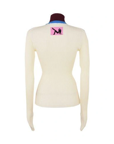 Calvin Klein 205w39nyc White Turtleneck In Ivory