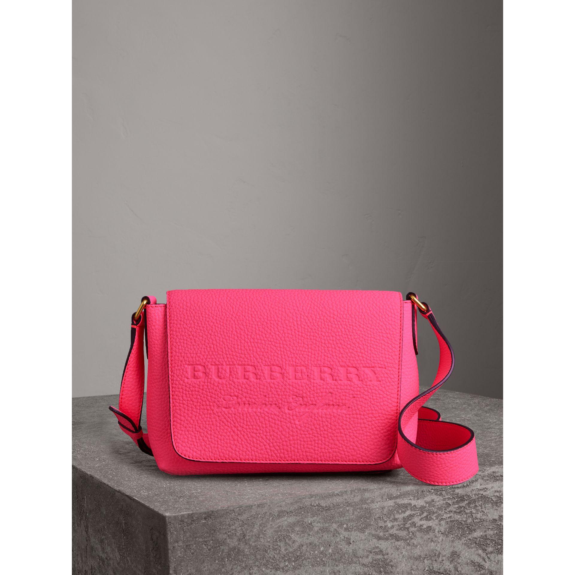 Burberry Small Embossed Neon Leather 