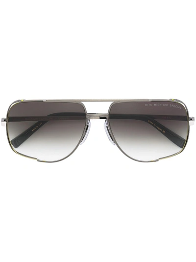 Shop Dita Eyewear Midnight Special Sunglasses In Metallic