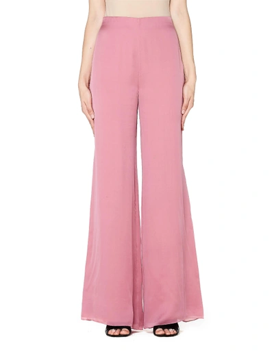 Shop The Row Kiola Pink Silk Wide Leg Pants