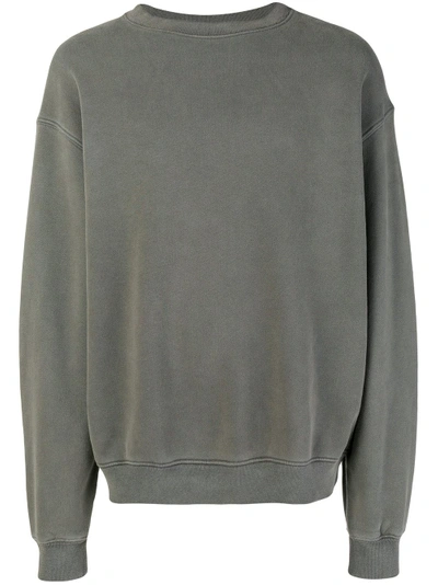 Shop Yeezy Oversized Sweatshirt - Grey