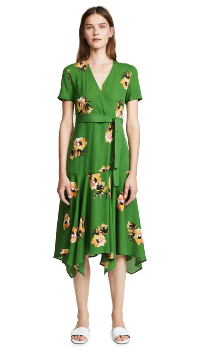 Shop A.l.c Cora Dress In Cactus/saffron