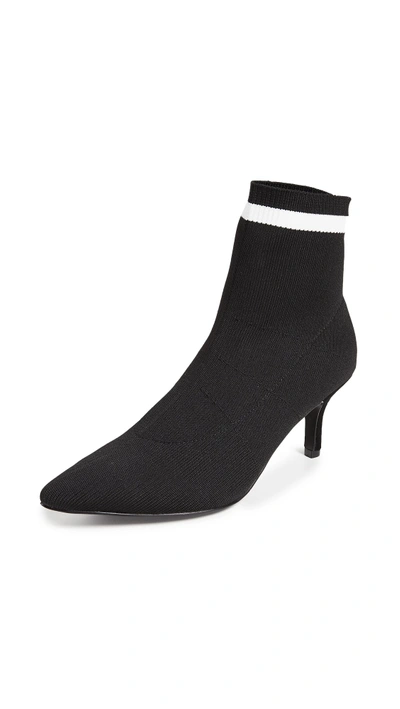 Shop Jaggar Textile Knit Booties In Black