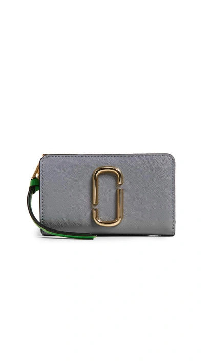 Shop Marc Jacobs Snapshot Compact Wallet In Slate Multi