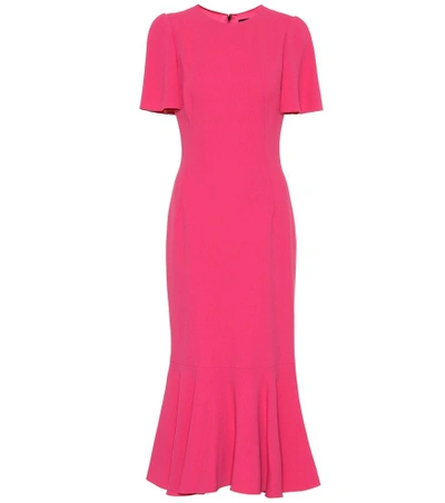 Shop Dolce & Gabbana Crêpe Dress In Pink