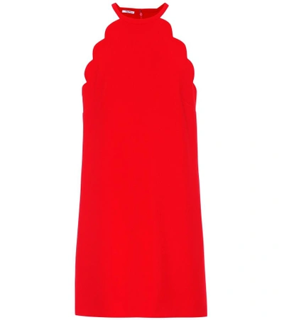 Shop Miu Miu Sleeveless Minidress In Red