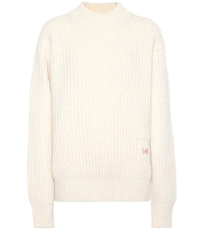 Shop Victoria Beckham Alpaca-blend Sweater In Beige