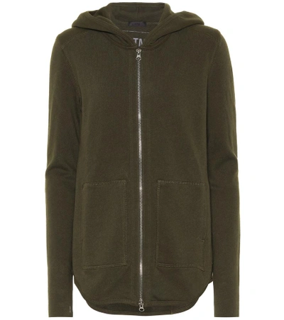 Shop Atm Anthony Thomas Melillo Cotton French Terry Hoodie In Green