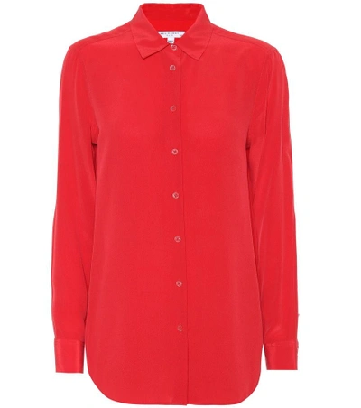 Shop Equipment Essential Silk Shirt In Red
