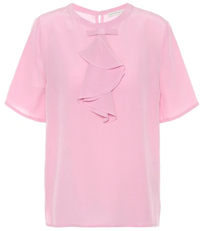 Shop Etro Silk Crêpe Shirt In Pink