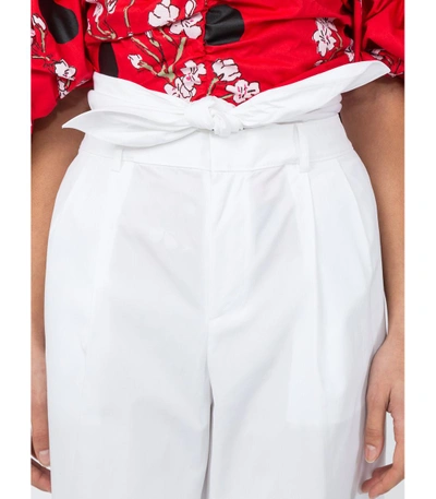 Shop Alexander Wang White Pleat Front Trousers