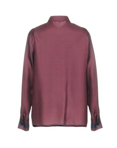 Shop Antonelli Patterned Shirts & Blouses In Maroon