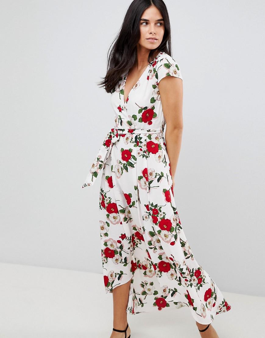 ax paris white floral dress