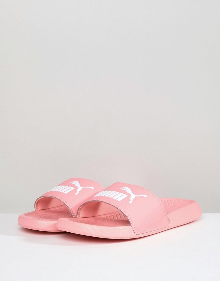 puma sliders pink